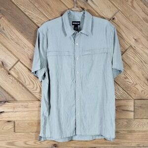 GSX Button Down Shirt Mens Size M Short Sleeve Outdoor Utility